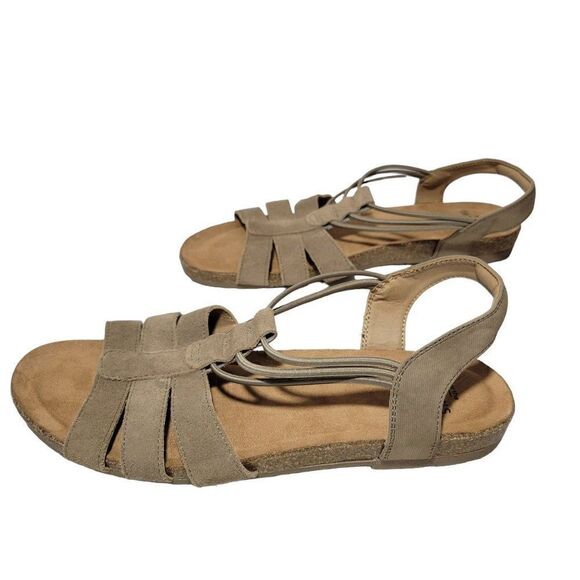 Earth Origins Sandals Womens Size 11 Sling Back Laney Sedona Brown Arch Support - Picture 4 of 12